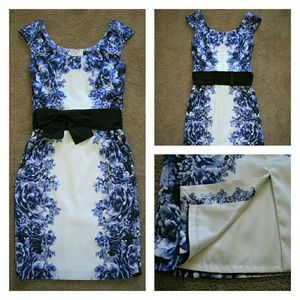 White House Black Market Floral Print Sheath Dress